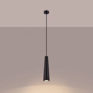 Pendant Lamp Electra Black Concrete Kitchen Ceiling Lighting Fisherman's Lights UK