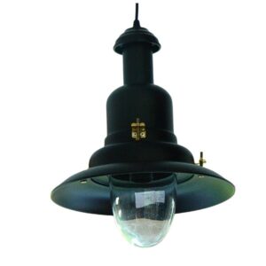 Large Matt Black Fisherman's Pendant Light - 32cm Dia Fisherman's Pendant Lights Fisherman's Lights UK