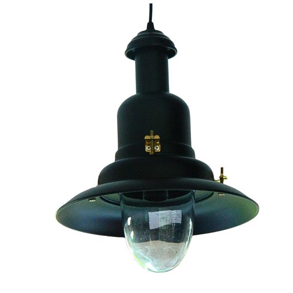 Large Matt Black Fisherman's Pendant Light - 32cm Dia Large Matt Black Fisherman's Pendant Light - 32cm Dia Fisherman's Pendant Lights Fisherman's Lights UK