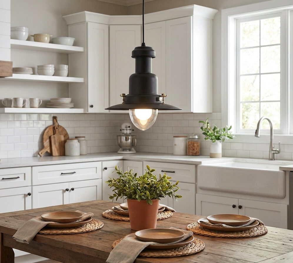 Large Matt Black Fisherman's Pendant Light - 32cm Dia Large Matt Black Fisherman's Pendant Light - 32cm Dia Fisherman's Pendant Lights Fisherman's Lights UK