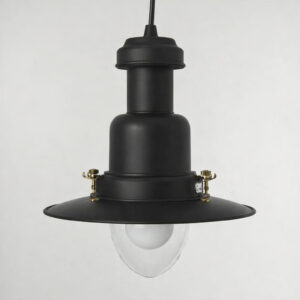 Small Fisherman's Pendant Light in Matt Black | 26cm Dia. Fisherman's Pendant Lights Fisherman's Lights UK