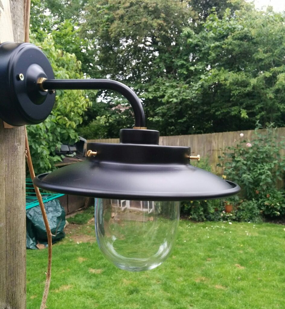 Black Burford Outdoor Wall Light