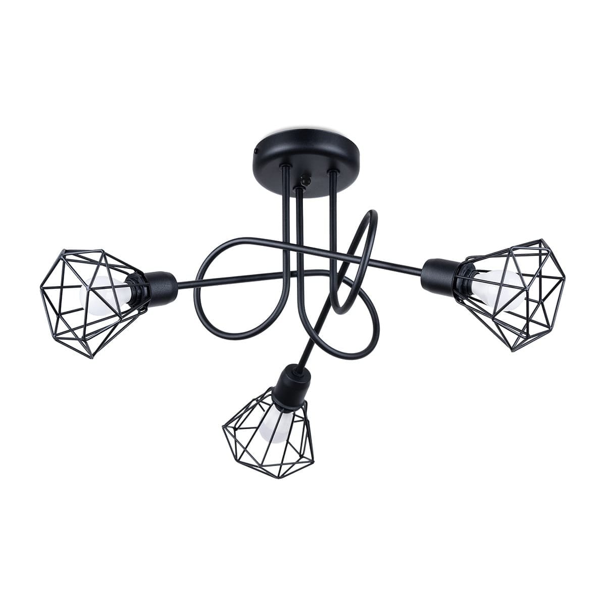 Multi Arm Ceiling Light Artemis Three Light Black Multi Arm Ceiling Light Artemis Three Light Black Uncategorized Fisherman's Lights UK