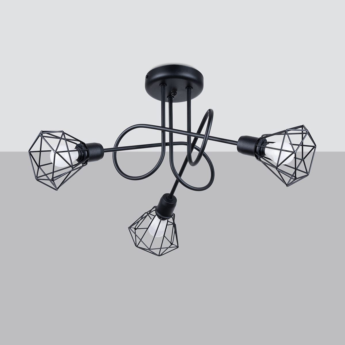 Multi Arm Ceiling Light Artemis Three Light Black Multi Arm Ceiling Light Artemis Three Light Black Uncategorized Fisherman's Lights UK