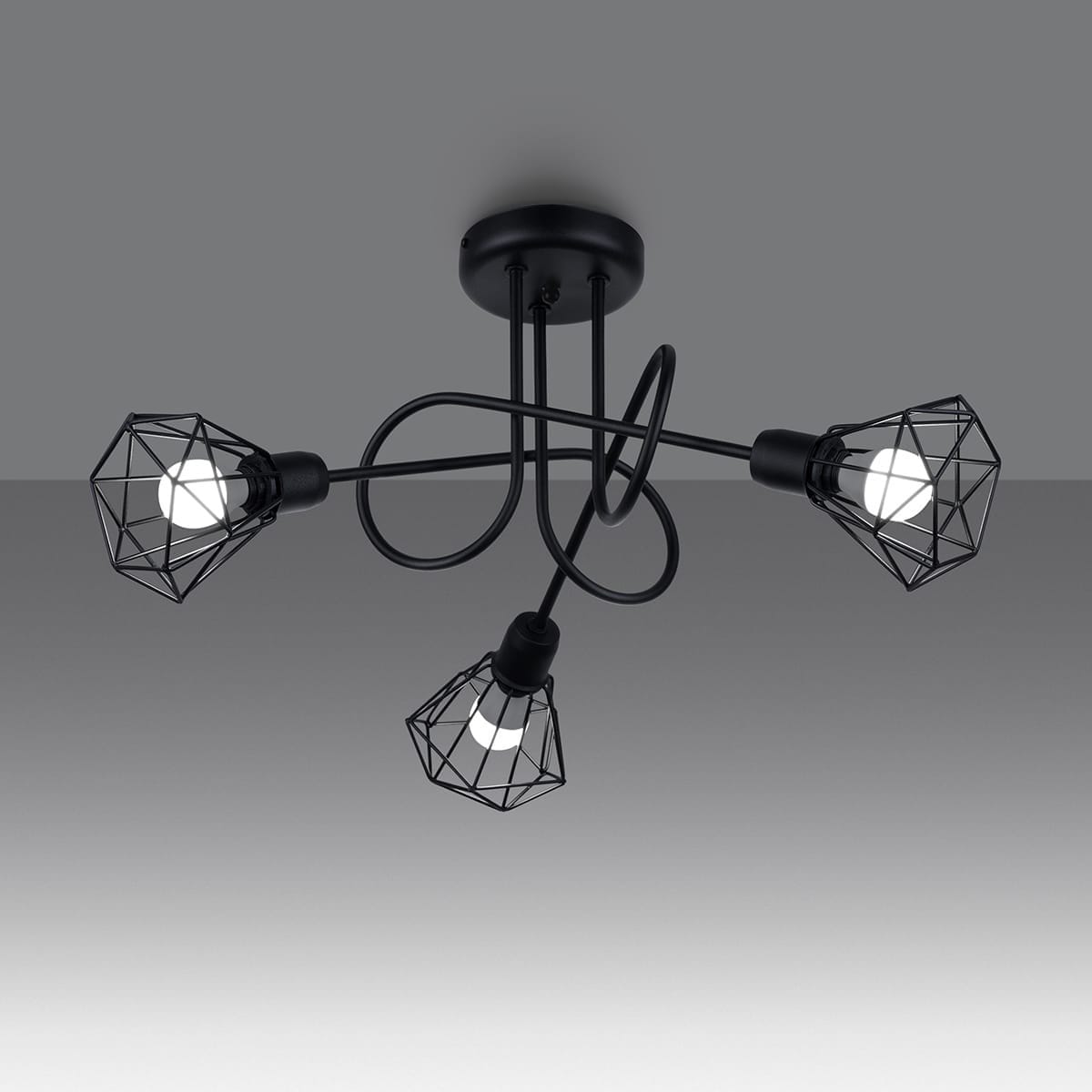 Multi Arm Ceiling Light Artemis Three Light Black Multi Arm Ceiling Light Artemis Three Light Black Uncategorized Fisherman's Lights UK