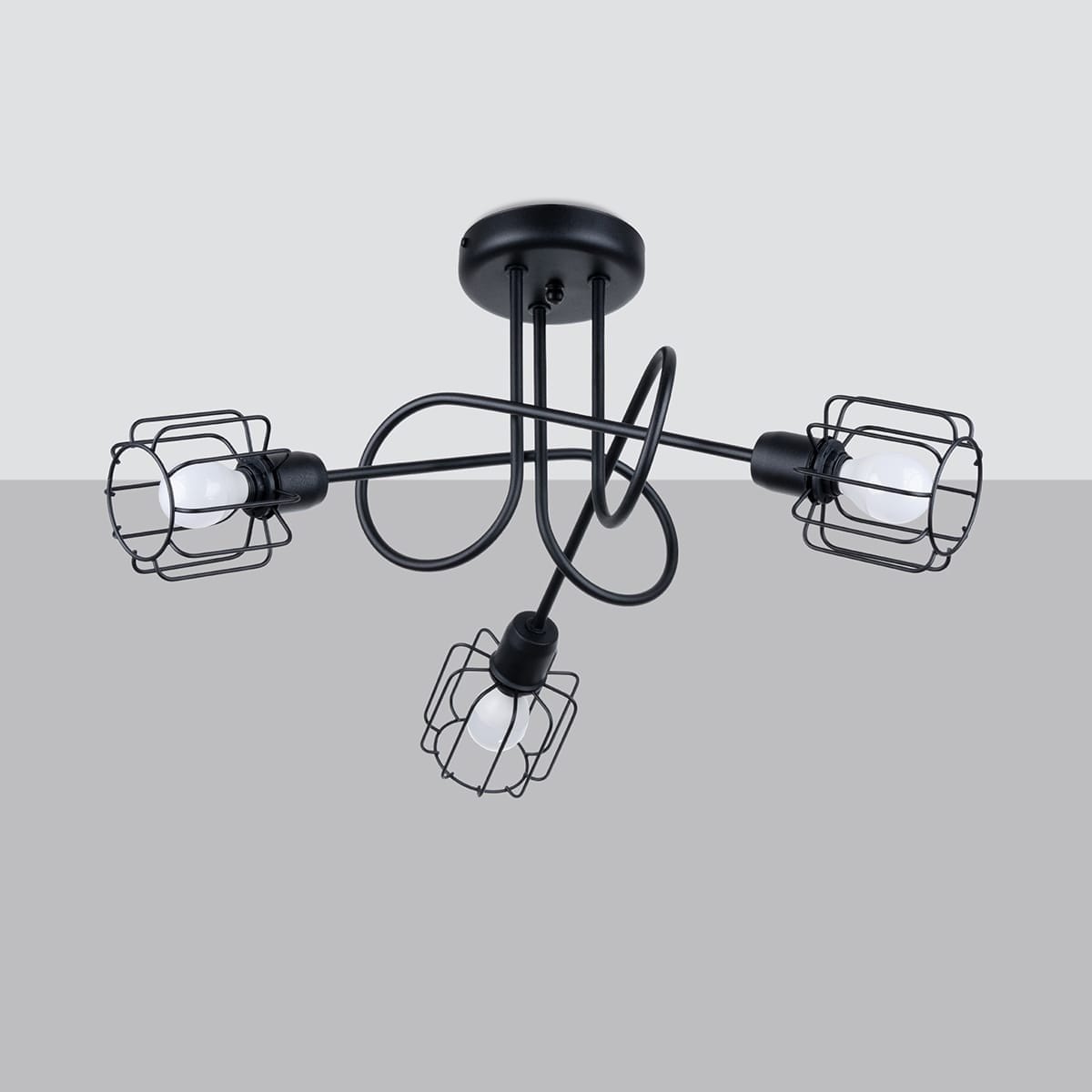 Multi Arm Ceiling Light Beluci Three Light Black Multi Arm Ceiling Light Beluci Three Light Black Uncategorized Fisherman's Lights UK