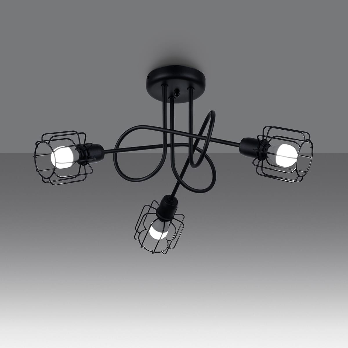 Multi Arm Ceiling Light Beluci Three Light Black Multi Arm Ceiling Light Beluci Three Light Black Uncategorized Fisherman's Lights UK