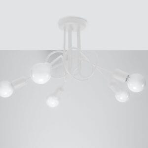 Multi Arm Ceiling Light Loop Five Light White Uncategorized Fisherman's Lights UK