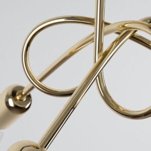 Multi Arm Ceiling Light Loop Three Light Gold Uncategorized Fisherman's Lights UK