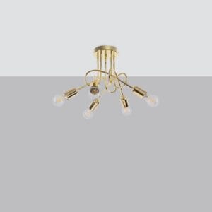 Chandelier Loop Five Light Polished Gold Uncategorized Fisherman's Lights UK