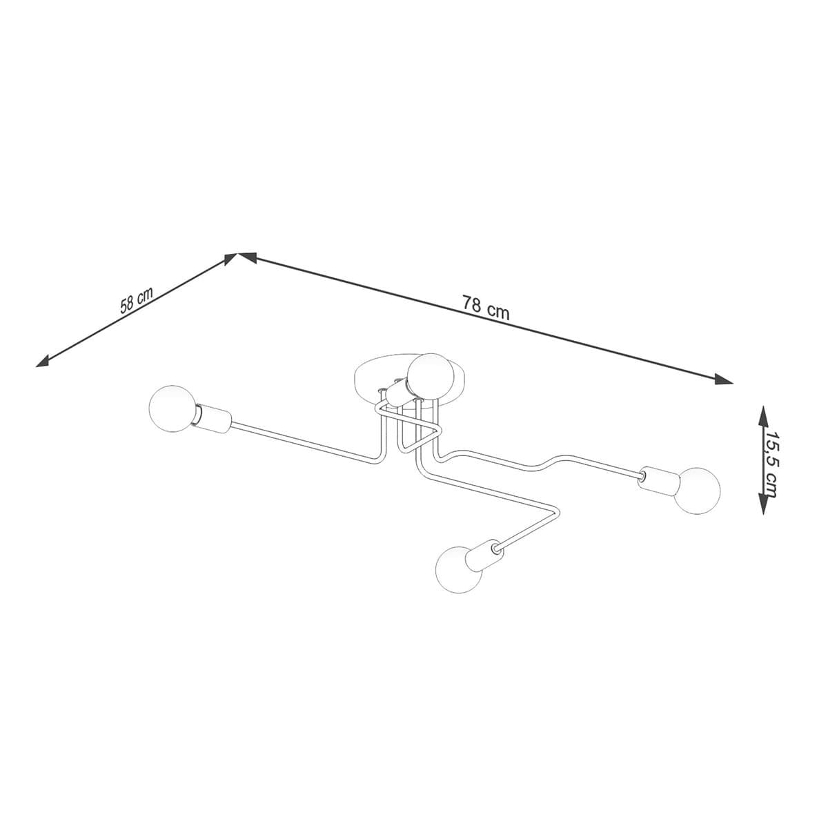 Multi Arm Ceiling Light Vector Four Light White Multi Arm Ceiling Light Vector Four Light White Uncategorized Fisherman's Lights UK