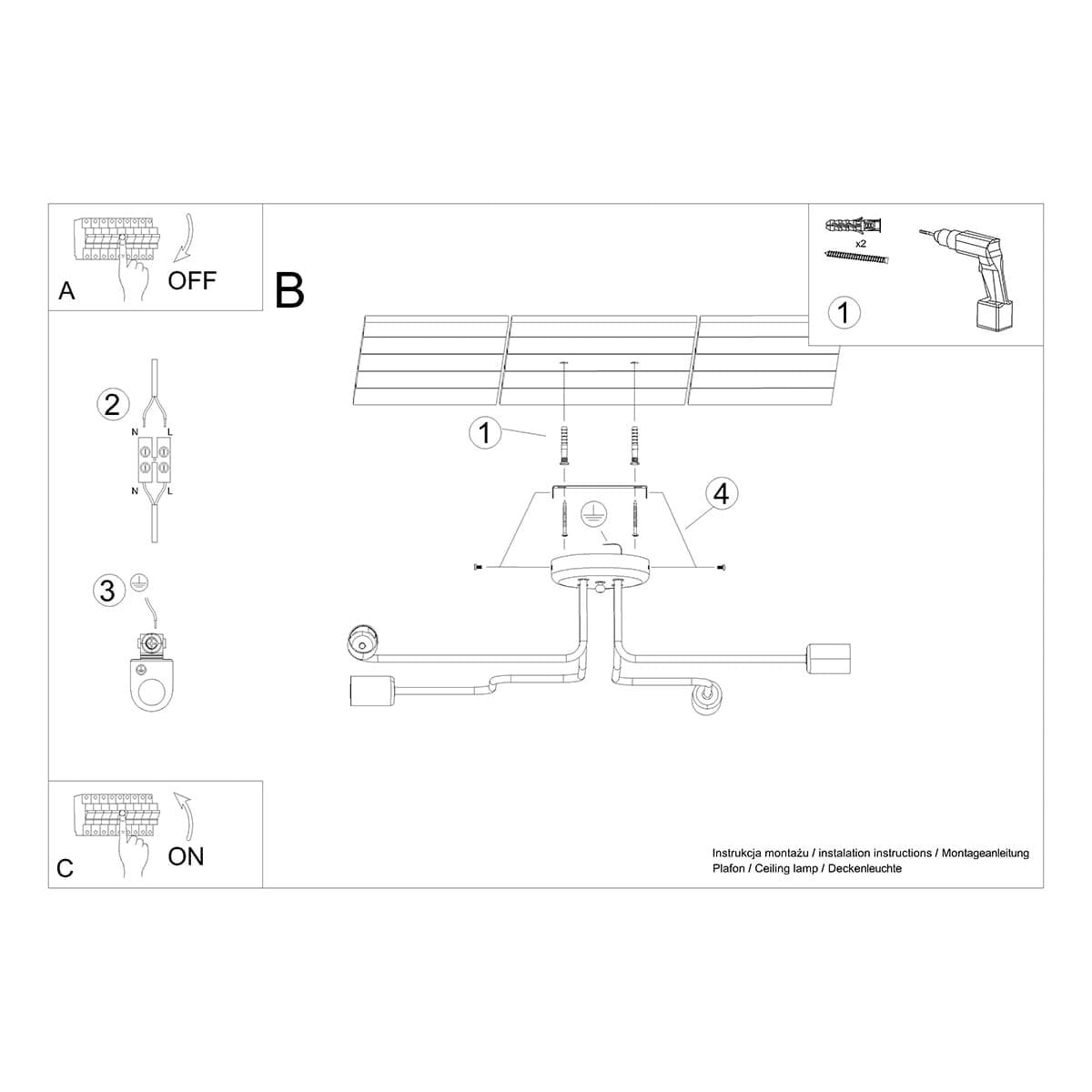 Multi Arm Ceiling Light Vector Four Light White Multi Arm Ceiling Light Vector Four Light White Uncategorized Fisherman's Lights UK