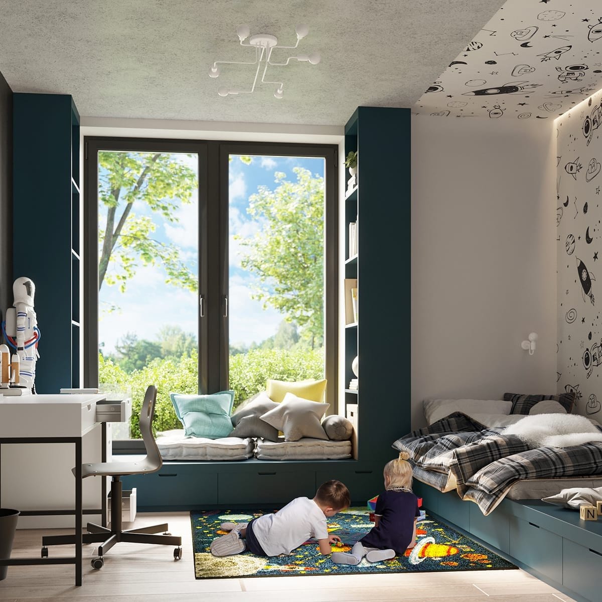 Multi Arm Ceiling Light Vector Four Light White Multi Arm Ceiling Light Vector Four Light White Uncategorized Fisherman's Lights UK