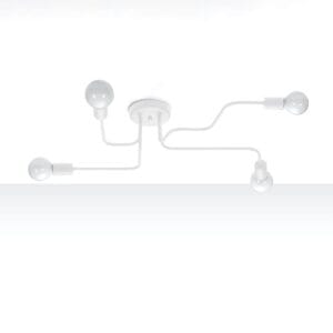 Multi Arm Ceiling Light Vector Four Light White Uncategorized Fisherman's Lights UK