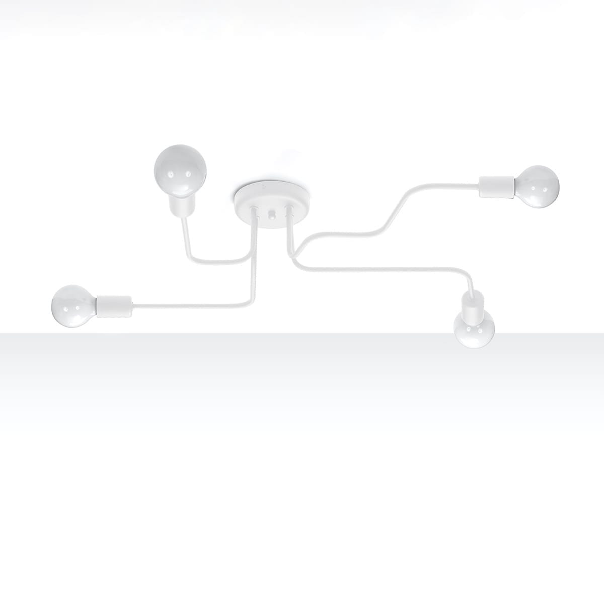 Multi Arm Ceiling Light Vector Four Light White Multi Arm Ceiling Light Vector Four Light White Uncategorized Fisherman's Lights UK