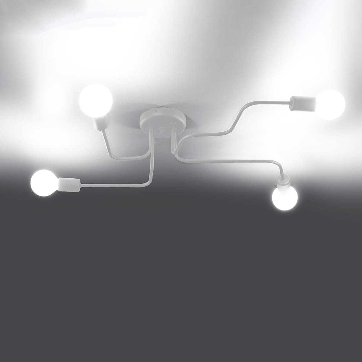 Multi Arm Ceiling Light Vector Four Light White Multi Arm Ceiling Light Vector Four Light White Uncategorized Fisherman's Lights UK