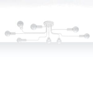 Multi Arm Ceiling Light Vector Eight Light White Uncategorized Fisherman's Lights UK