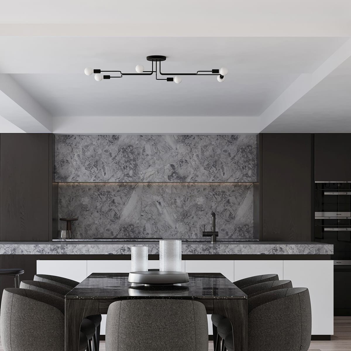 Multi Arm Ceiling Light Vector Four Light Black Multi Arm Ceiling Light Vector Four Light Black Uncategorized Fisherman's Lights UK