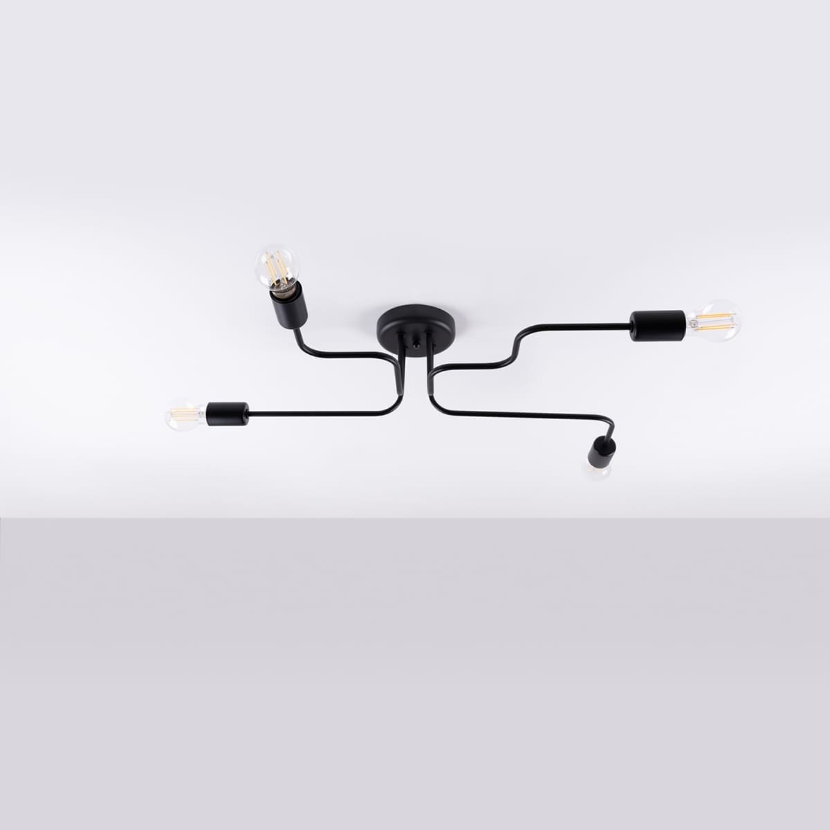 Multi Arm Ceiling Light Vector Four Light Black Multi Arm Ceiling Light Vector Four Light Black Uncategorized Fisherman's Lights UK