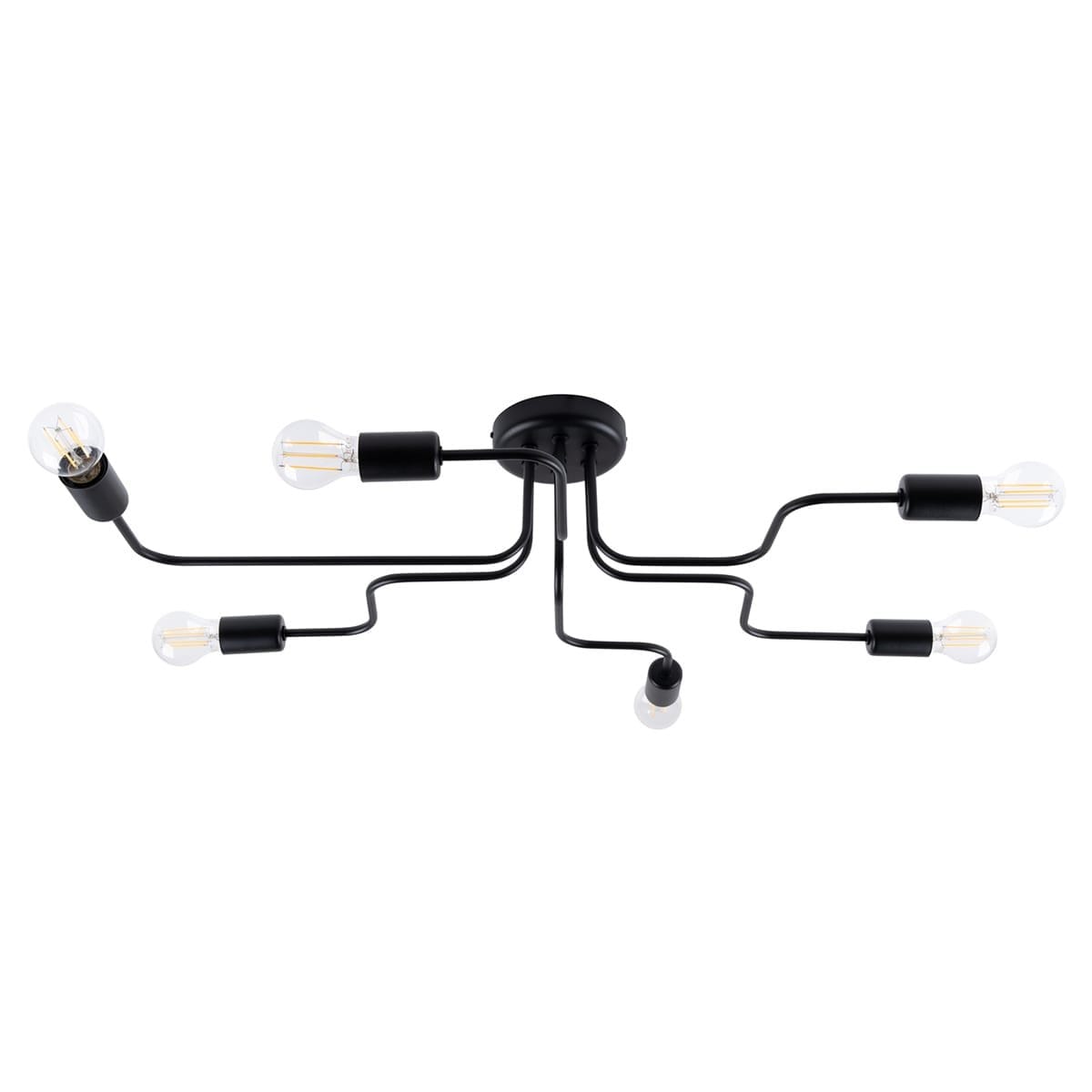 Multi Arm Ceiling Light Vector Six Light Black Multi Arm Ceiling Light Vector Six Light Black Uncategorized Fisherman's Lights UK