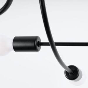 Chandelier Levar Six Light Black Uncategorized Fisherman's Lights UK