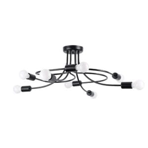 Chandelier Levar 8 Black Uncategorized Fisherman's Lights UK