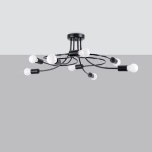 Chandelier Levar 8 Black Uncategorized Fisherman's Lights UK