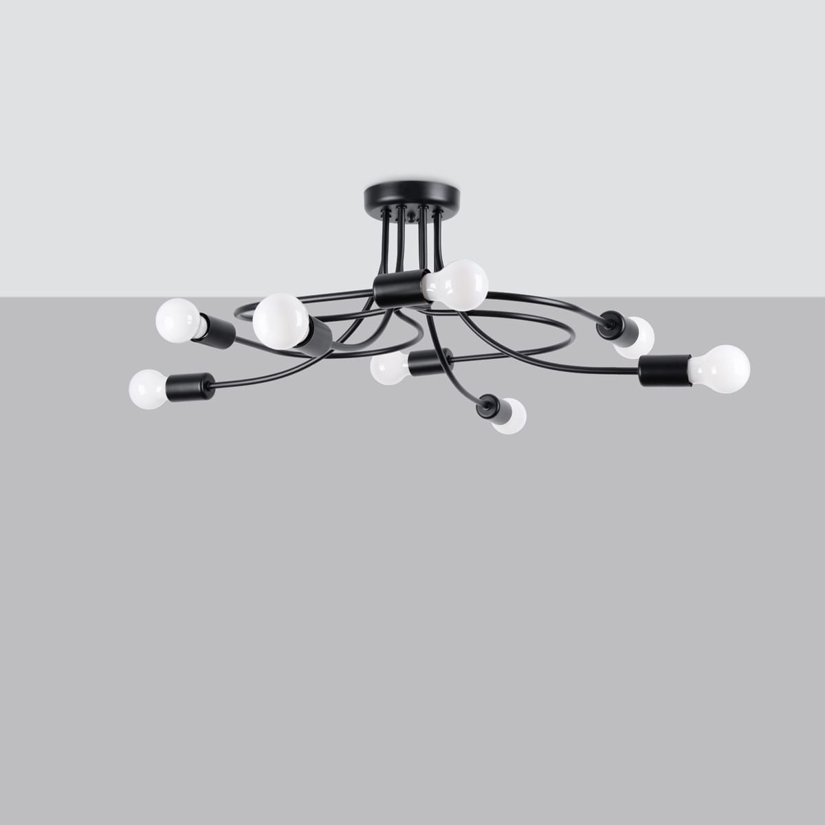 Chandelier Levar 8 Black Chandelier Levar 8 Black Uncategorized Fisherman's Lights UK