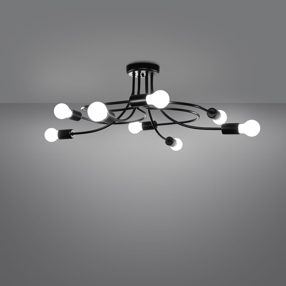 Chandelier Levar 8 Black Chandelier Levar 8 Black Uncategorized Fisherman's Lights UK
