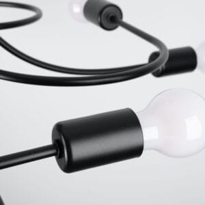 Chandelier Levar 8 Black Uncategorized Fisherman's Lights UK