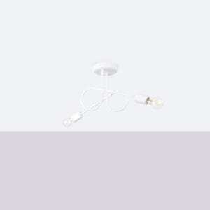 Chandelier Loop Two Light White Uncategorized Fisherman's Lights UK