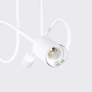 Chandelier Loop Two Light White Uncategorized Fisherman's Lights UK