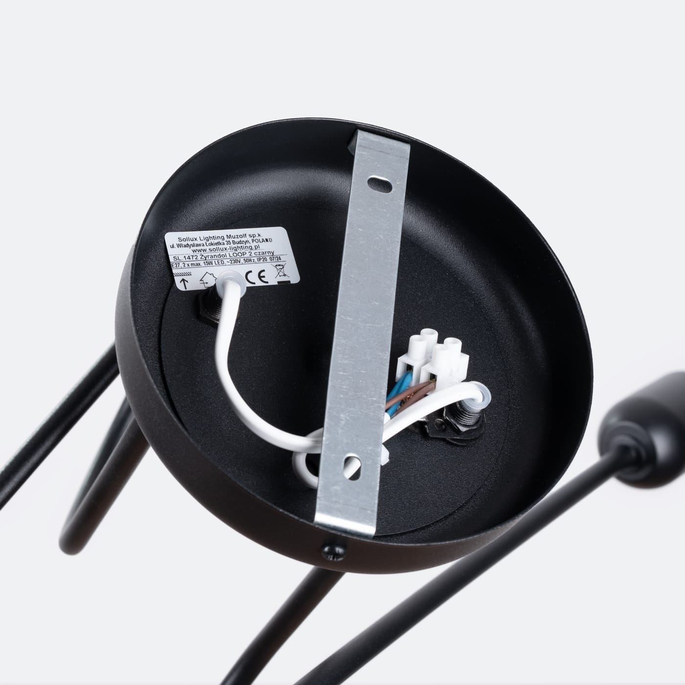 Chandelier Loop Two Light Black Chandelier Loop Two Light Black Uncategorized Fisherman's Lights UK