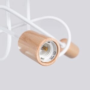 Wooden Ceiling Light Ember Three Light White Uncategorized Fisherman's Lights UK