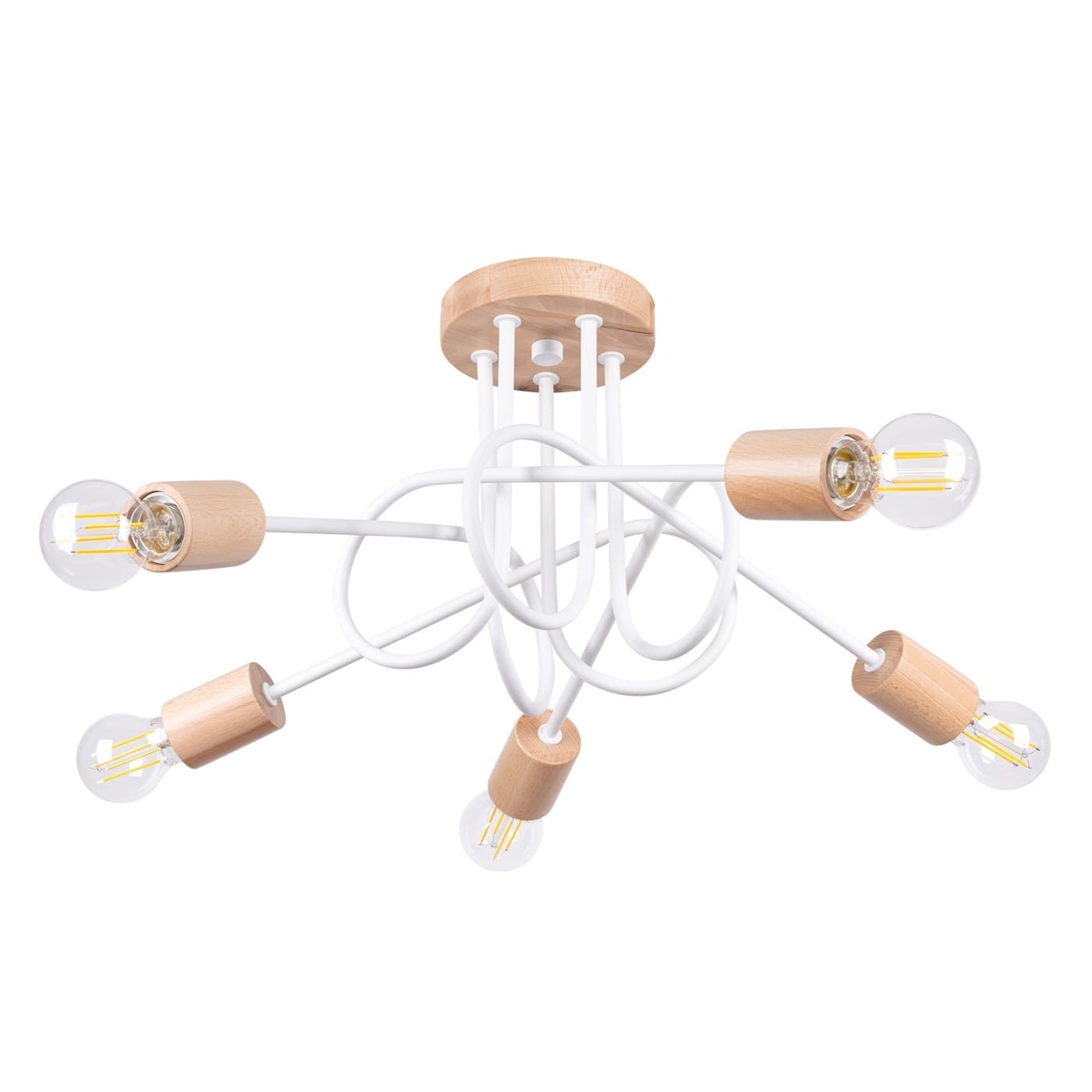 Wooden Ceiling Light Ember Five Light White Wooden Ceiling Light Ember Five Light White Uncategorized Fisherman's Lights UK