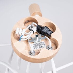 Wooden Ceiling Light Ember Five Light White Uncategorized Fisherman's Lights UK