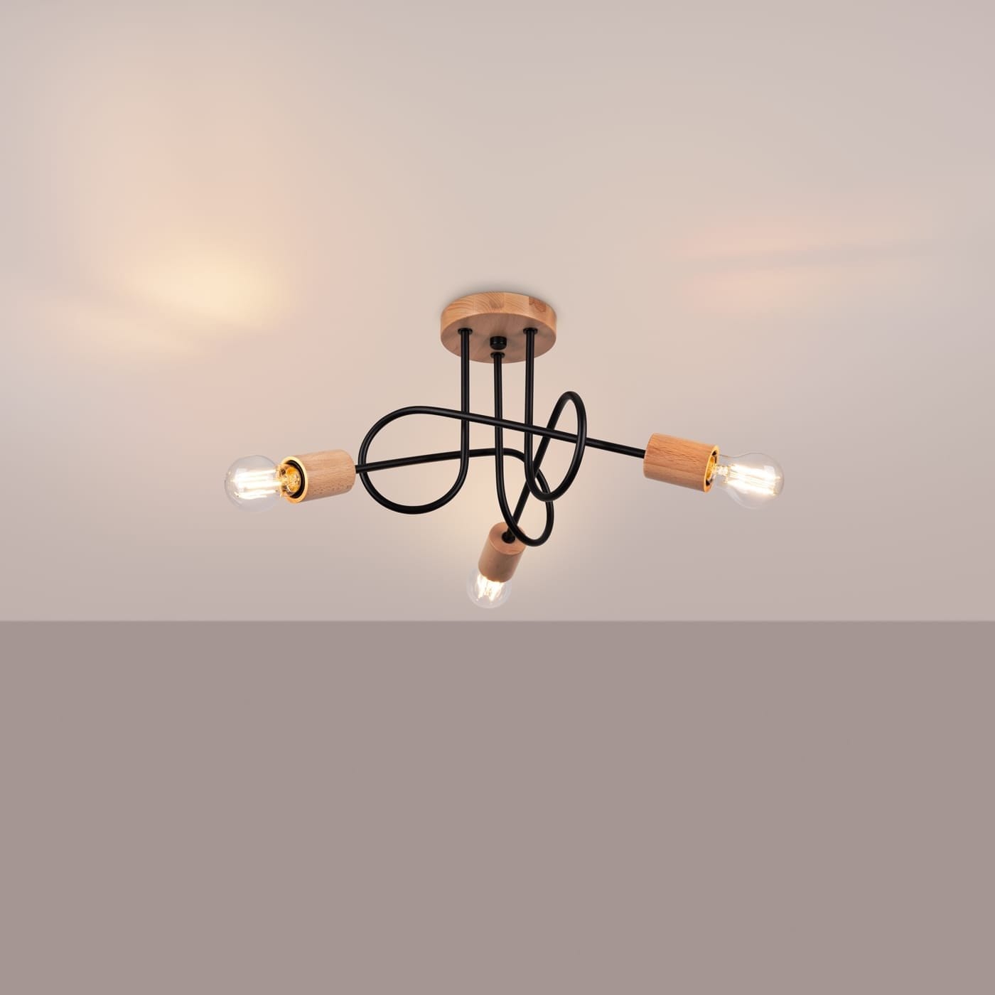 Wooden Ceiling Light Ember Three Light Black Wooden Ceiling Light Ember Three Light Black Uncategorized Fisherman's Lights UK