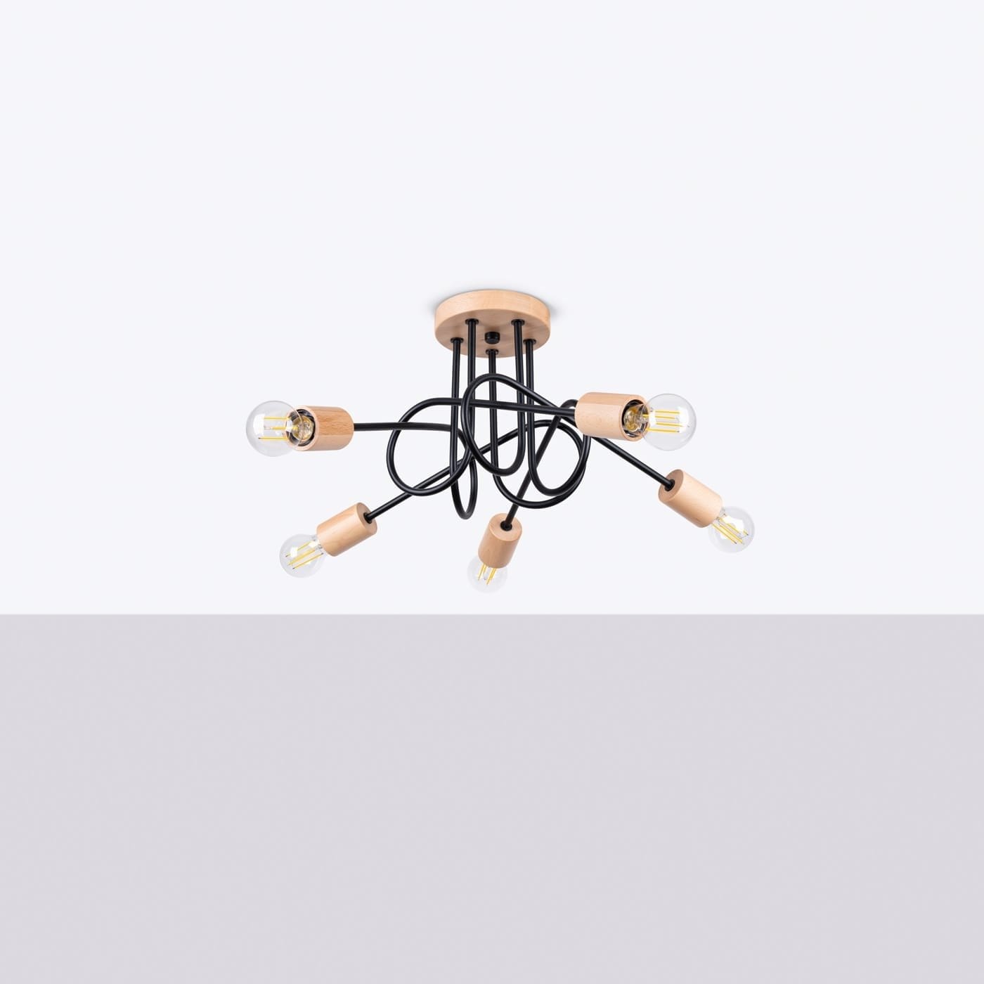 Wooden Ceiling Light Ember Five Light Black Wooden Ceiling Light Ember Five Light Black Uncategorized Fisherman's Lights UK
