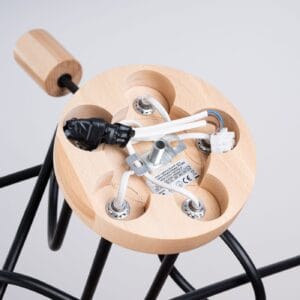 Wooden Ceiling Light Ember Five Light Black Uncategorized Fisherman's Lights UK