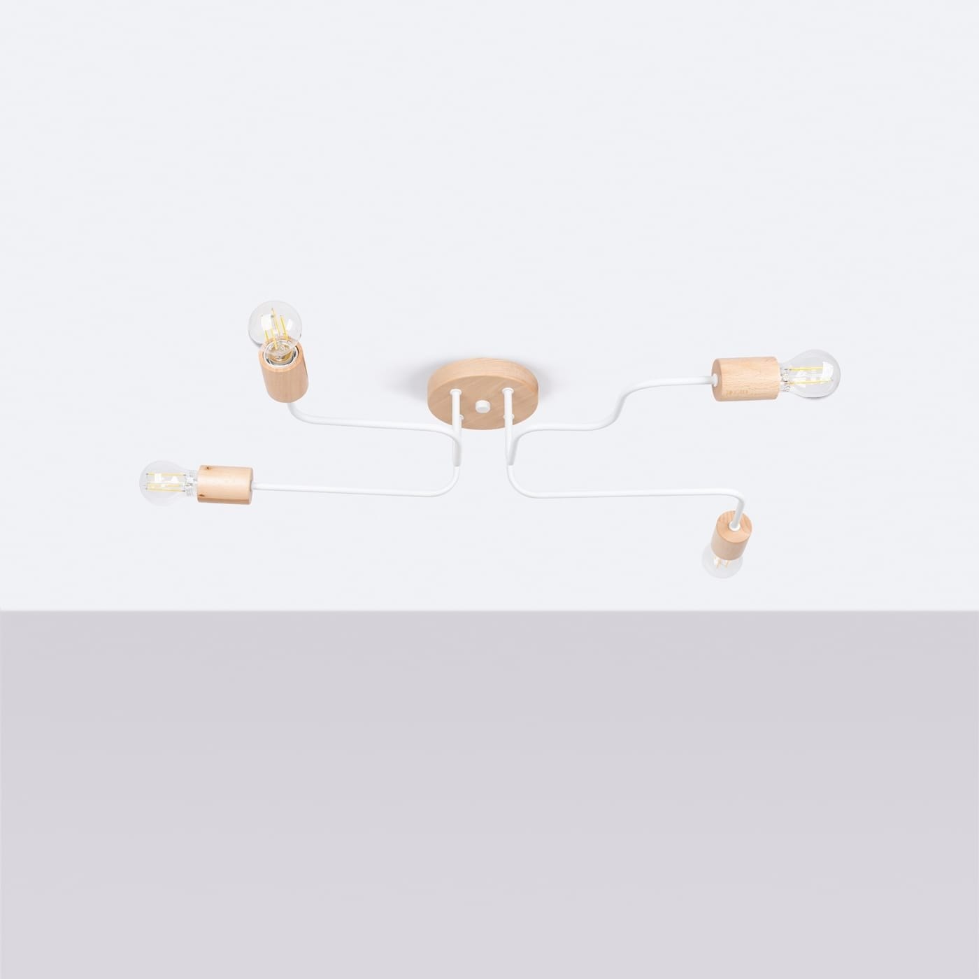 Wooden Pendant Light Karbon Four Arm White Wooden Pendant Light Karbon Four Arm White Uncategorized Fisherman's Lights UK