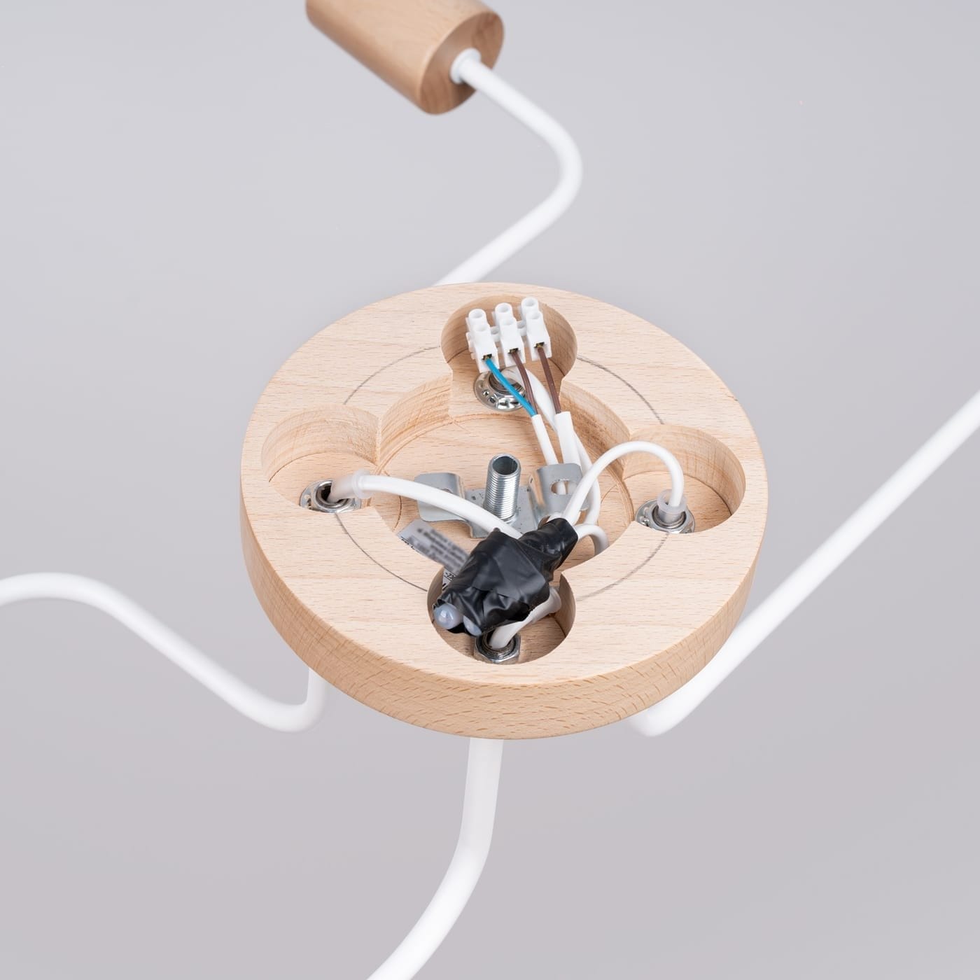 Wooden Pendant Light Karbon Four Arm White Wooden Pendant Light Karbon Four Arm White Uncategorized Fisherman's Lights UK