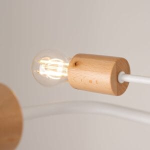 Wooden Pendant Light Karbon Four Arm White Uncategorized Fisherman's Lights UK