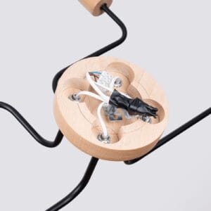 Wooden Pendant Light Karbon Four Arm Black Uncategorized Fisherman's Lights UK