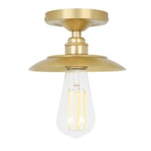 Reznor Flush Brass Ceiling Light Uncategorized Fisherman's Lights UK