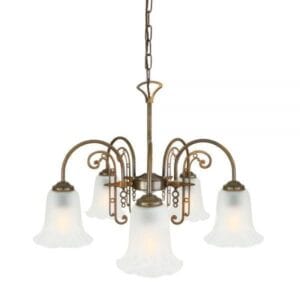 Medan Five-Arm chandelier Uncategorized Fisherman's Lights UK