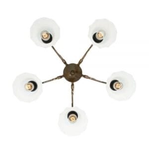 Medan Five-Arm chandelier Uncategorized Fisherman's Lights UK