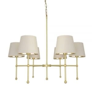 California Six-Arm chandelier Uncategorized Fisherman's Lights UK