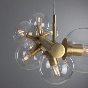 Moriarty Linear Island Pendant Light, Nine-Light Uncategorized Fisherman's Lights UK