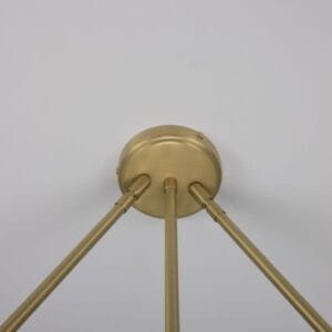 Eclipse Brass Dome Chandelier, Six-Light Uncategorized Fisherman's Lights UK