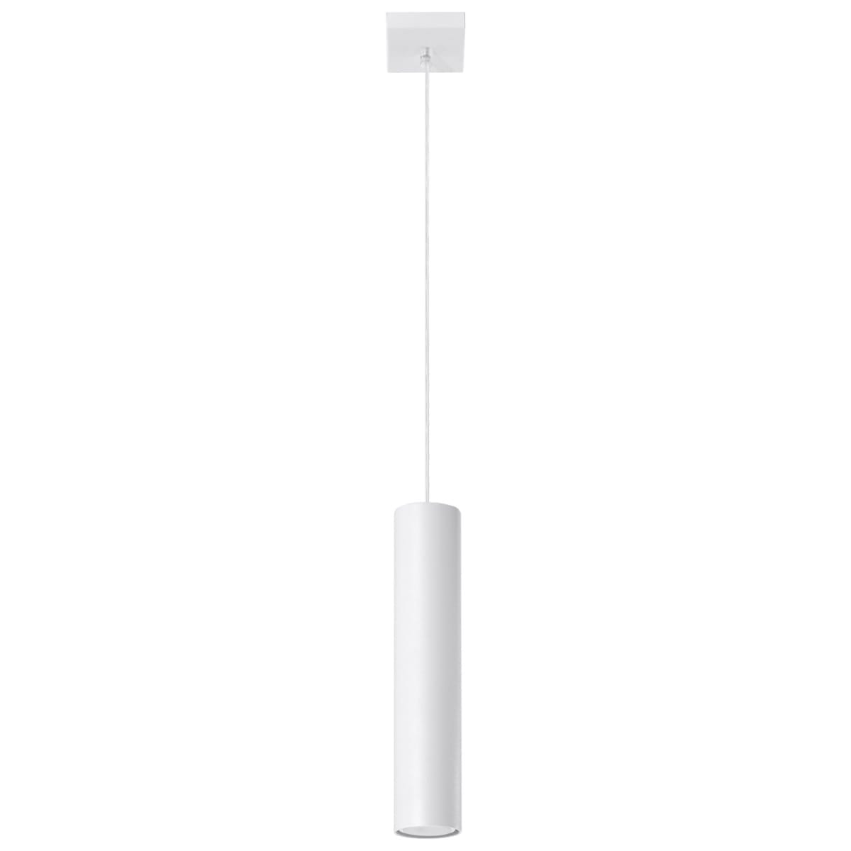 Lagos Farmhouse Cylinder Pendant – White, Single Lagos Farmhouse Cylinder Pendant – White, Single
